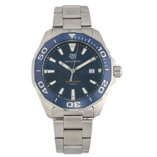 Tag Heuer Aquaracer WAY101C 43mm Stainless Steel Watch