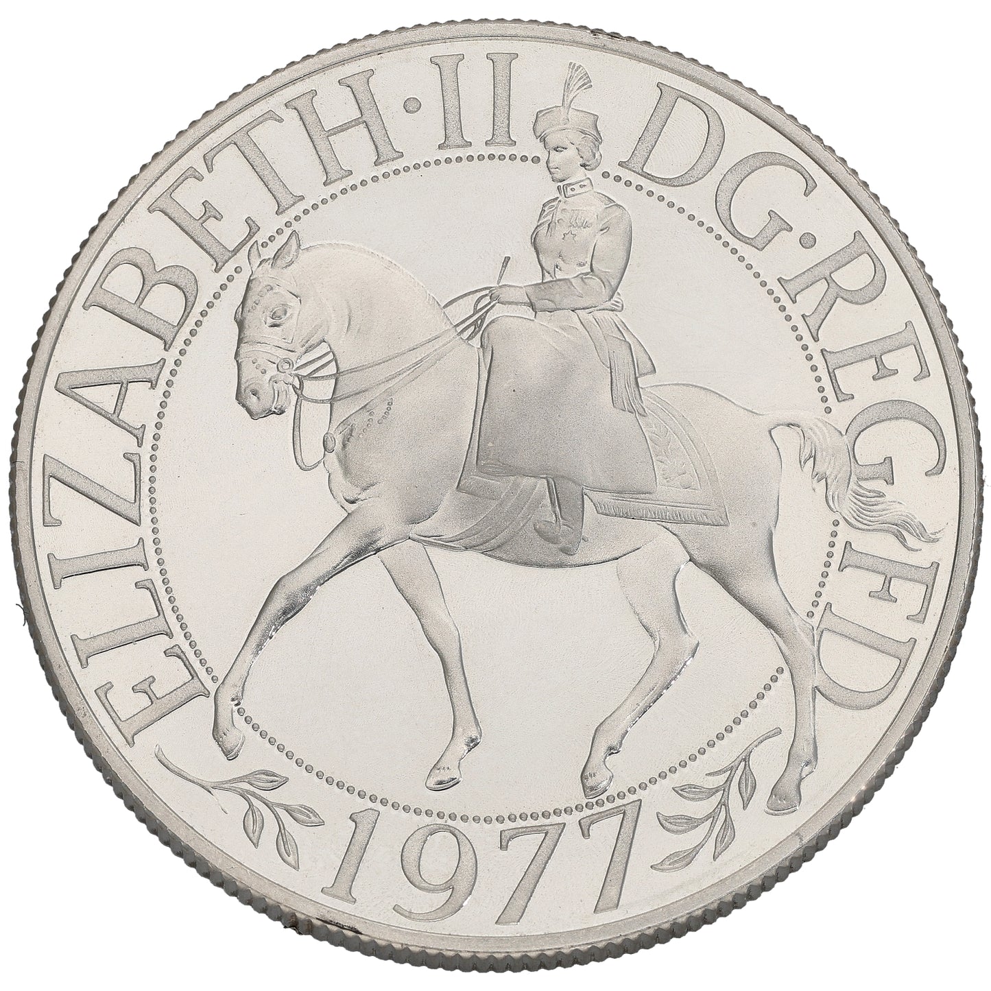 Sterling Silver Queen Elizabeth II Silver Jubilee Crown Coin 1977