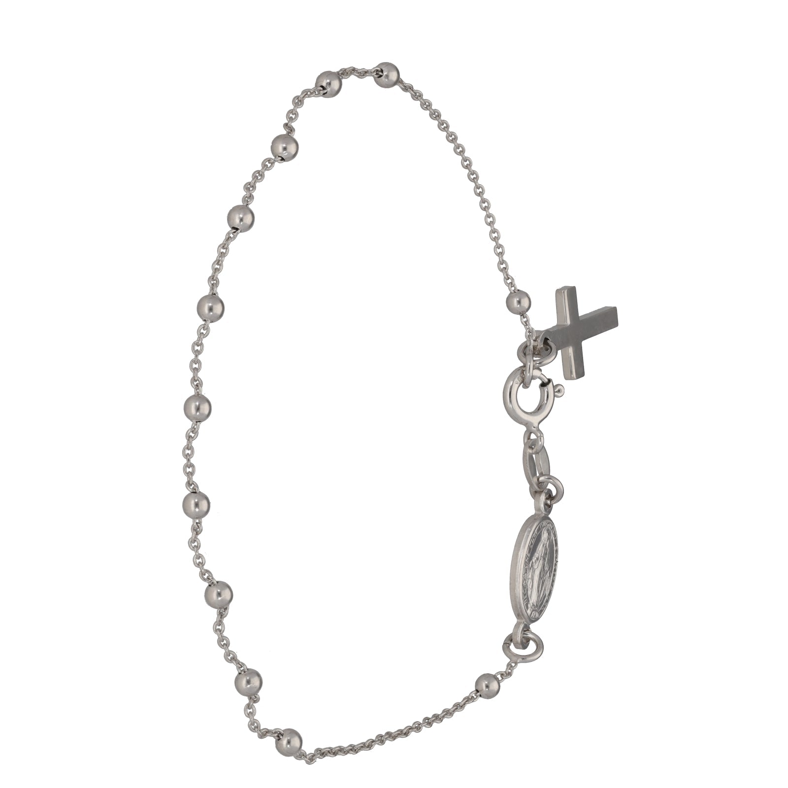 Silver Sterling Rosary Bracelet