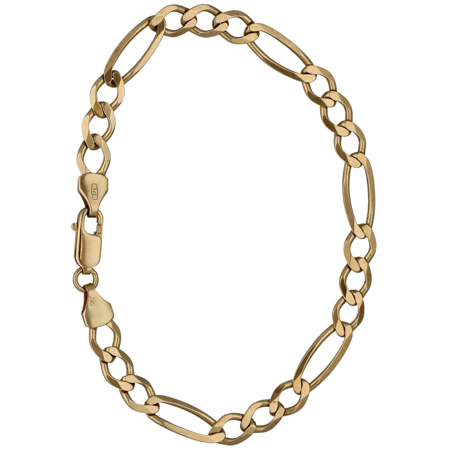 9ct Gold Figaro Bracelet