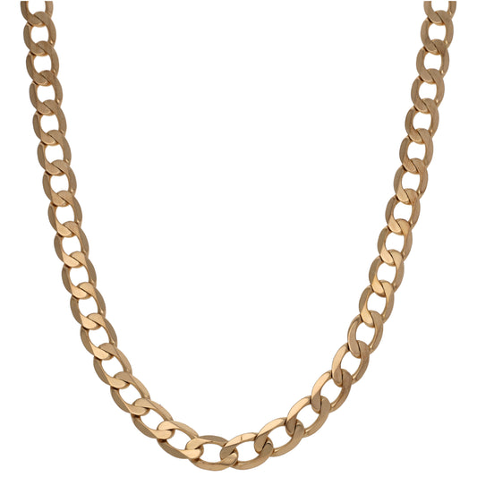 9ct Gold Curb Chain 20"