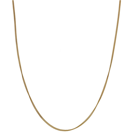 9ct Gold Curb Chain 18"