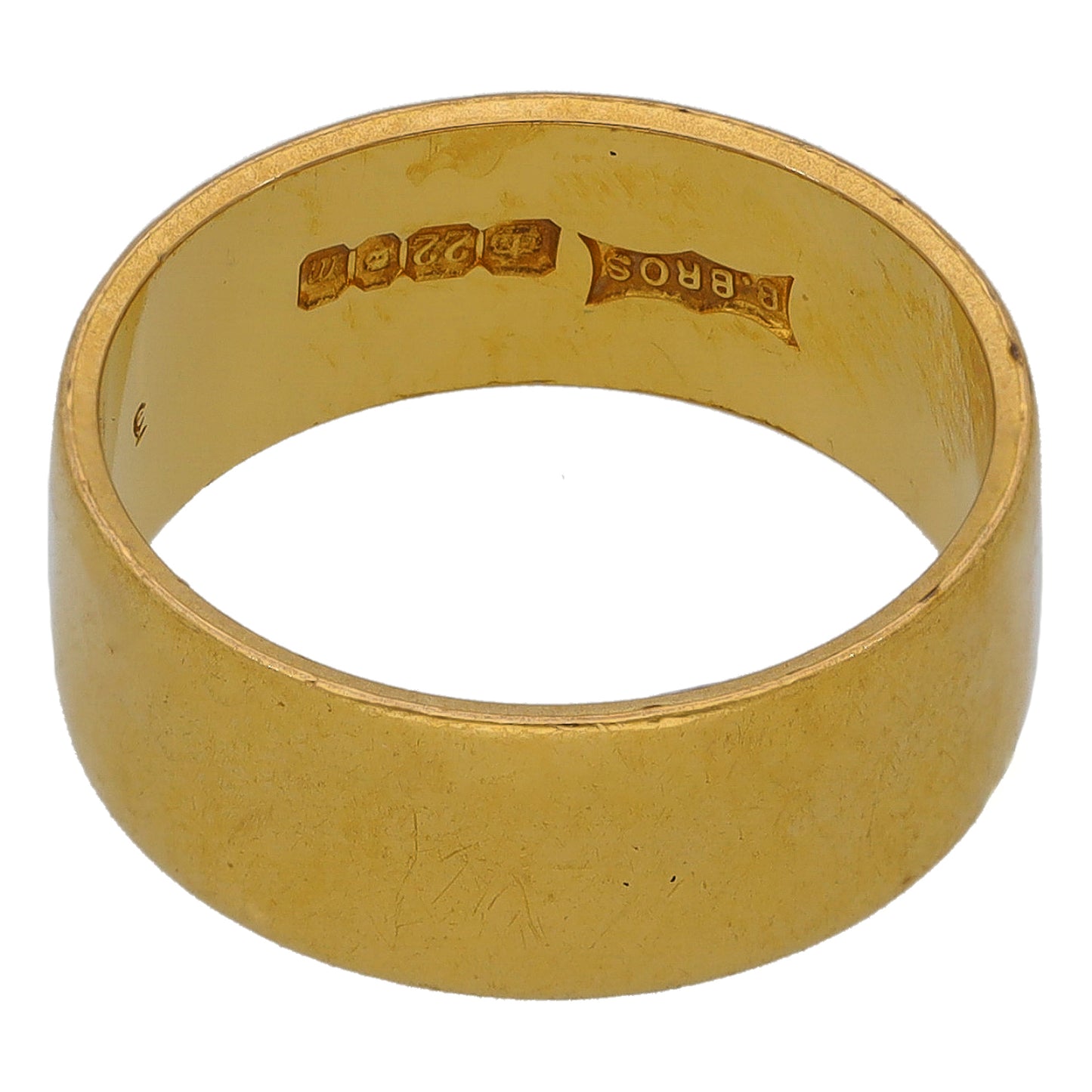 22ct Gold Plain Wedding Ring Size K