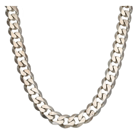 Sterling Silver Curb Chain 22"