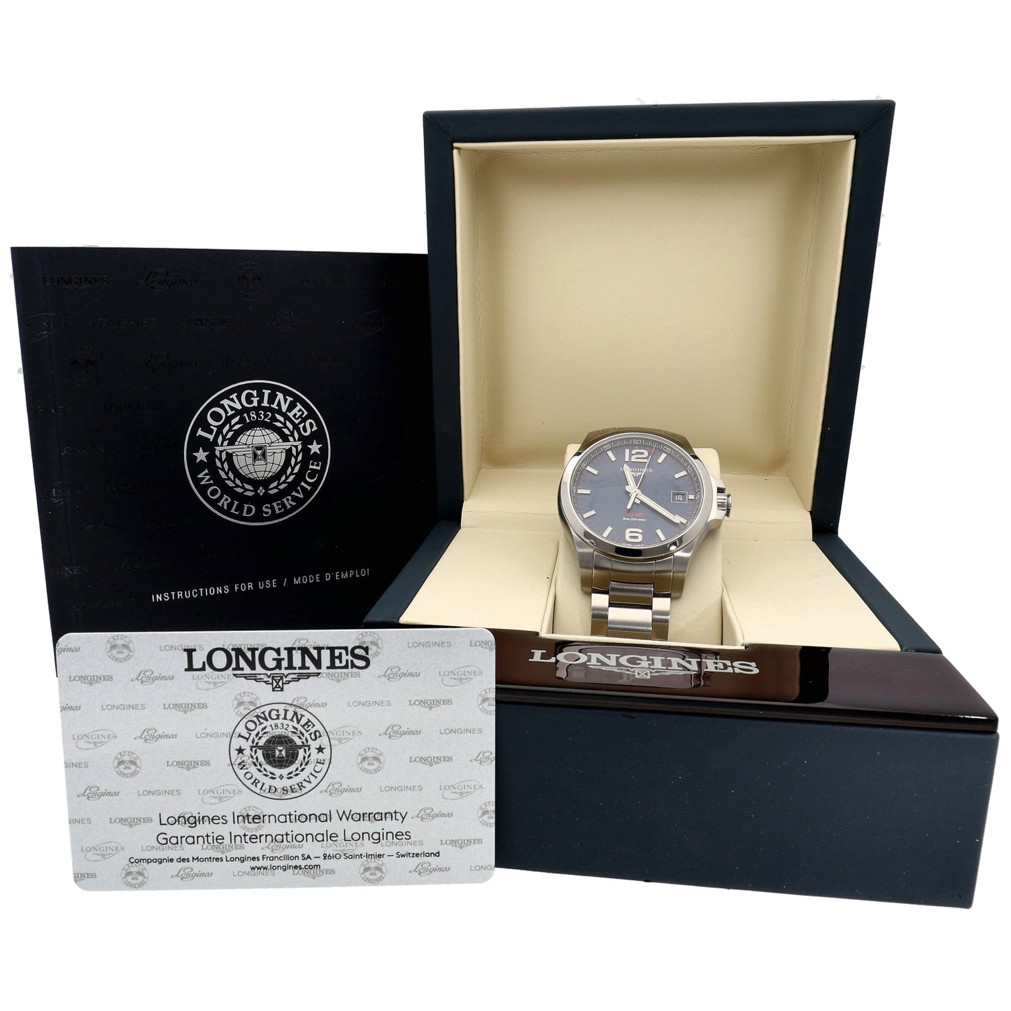 Longines Conquest V.H.P L3.716.4 41mm Stainless Steel Watch