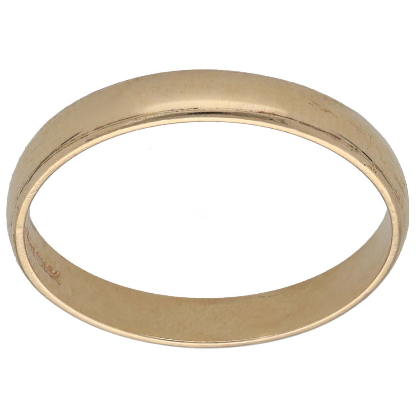 9ct Gold Plain Wedding Ring Size Q