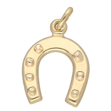 Load image into Gallery viewer, 9ct Gold Hollow Horseshoe Pendant
