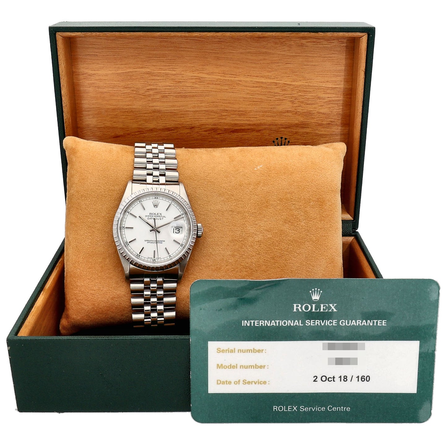 Rolex Datejust 16220 36mm Stainless Steel Watch
