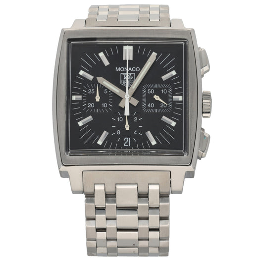 Tag Heuer Monaco CW2111-0 38mm Stainless Steel Watch