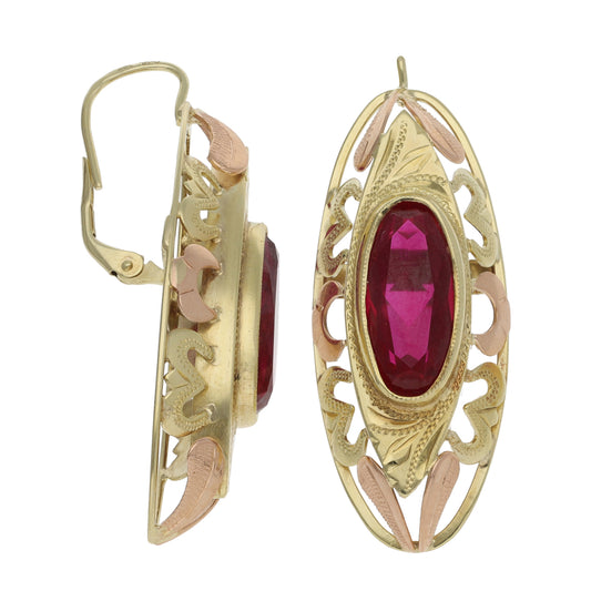 14ct Gold Imitation Gems Dress/Cocktail Earrings