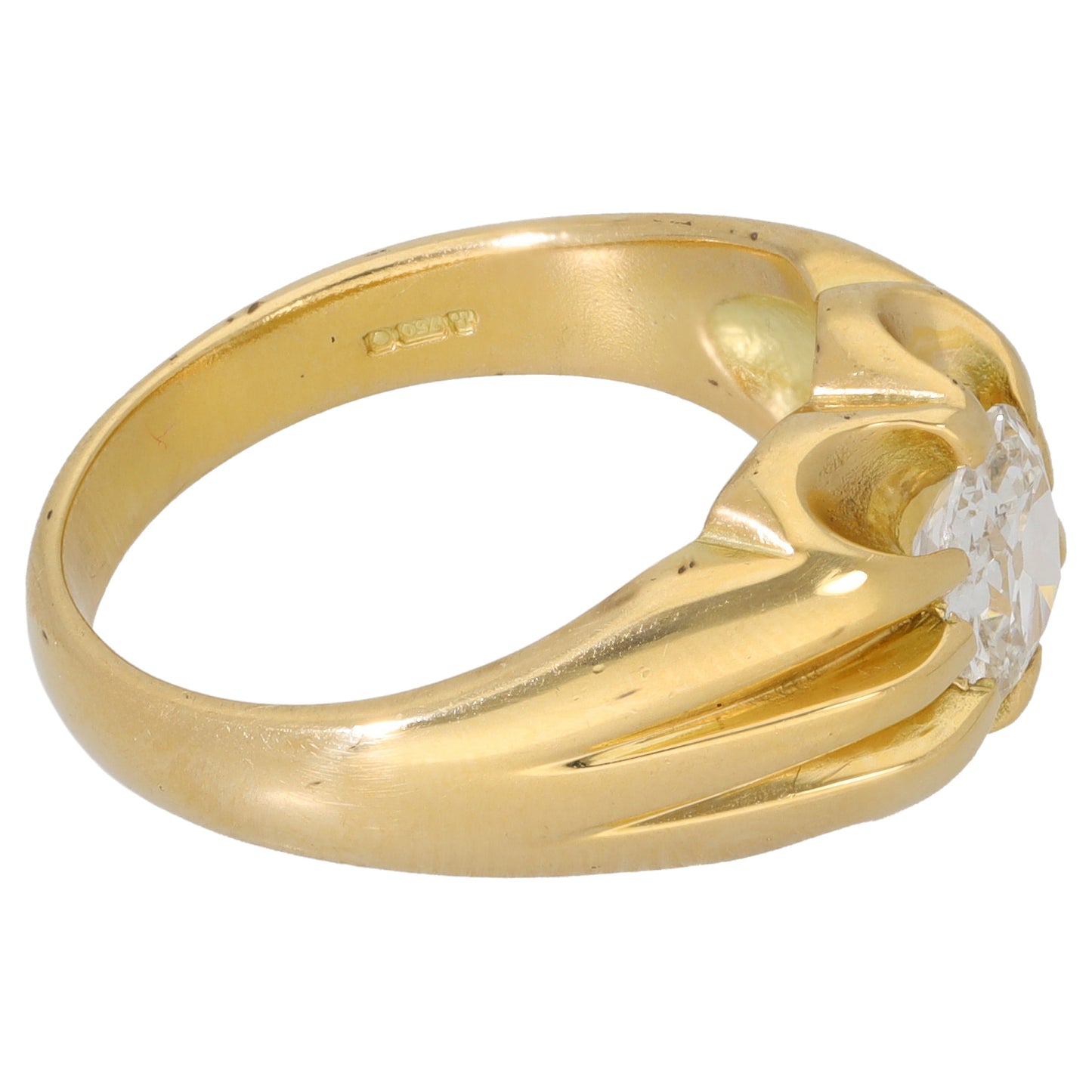 18ct Gold 1.00ct Diamond Solitaire Ring Size Q