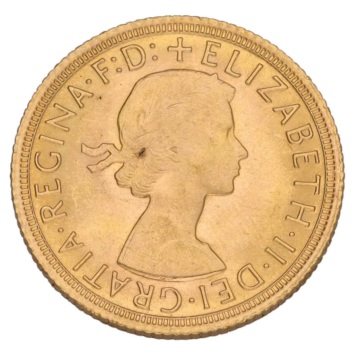 22ct Gold Queen Elizabeth II Full Sovereign Coin 1966