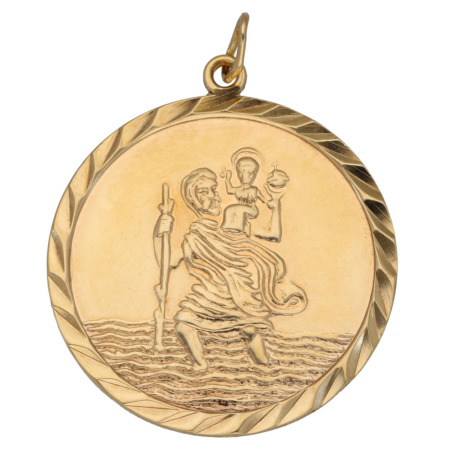 9ct Gold St Christopher Pendant