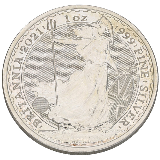 Fine Silver Queen Elizabeth II 1 OZ Britannia Coin 2021