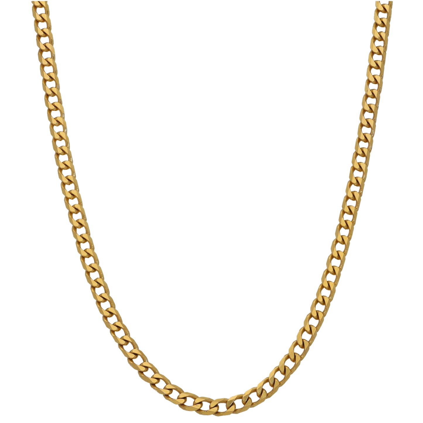 9ct Gold Curb Chain 16"