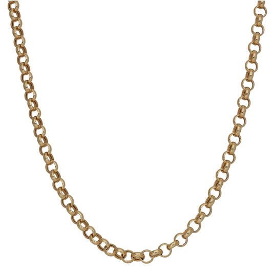 9ct Gold Belcher Chain 22"