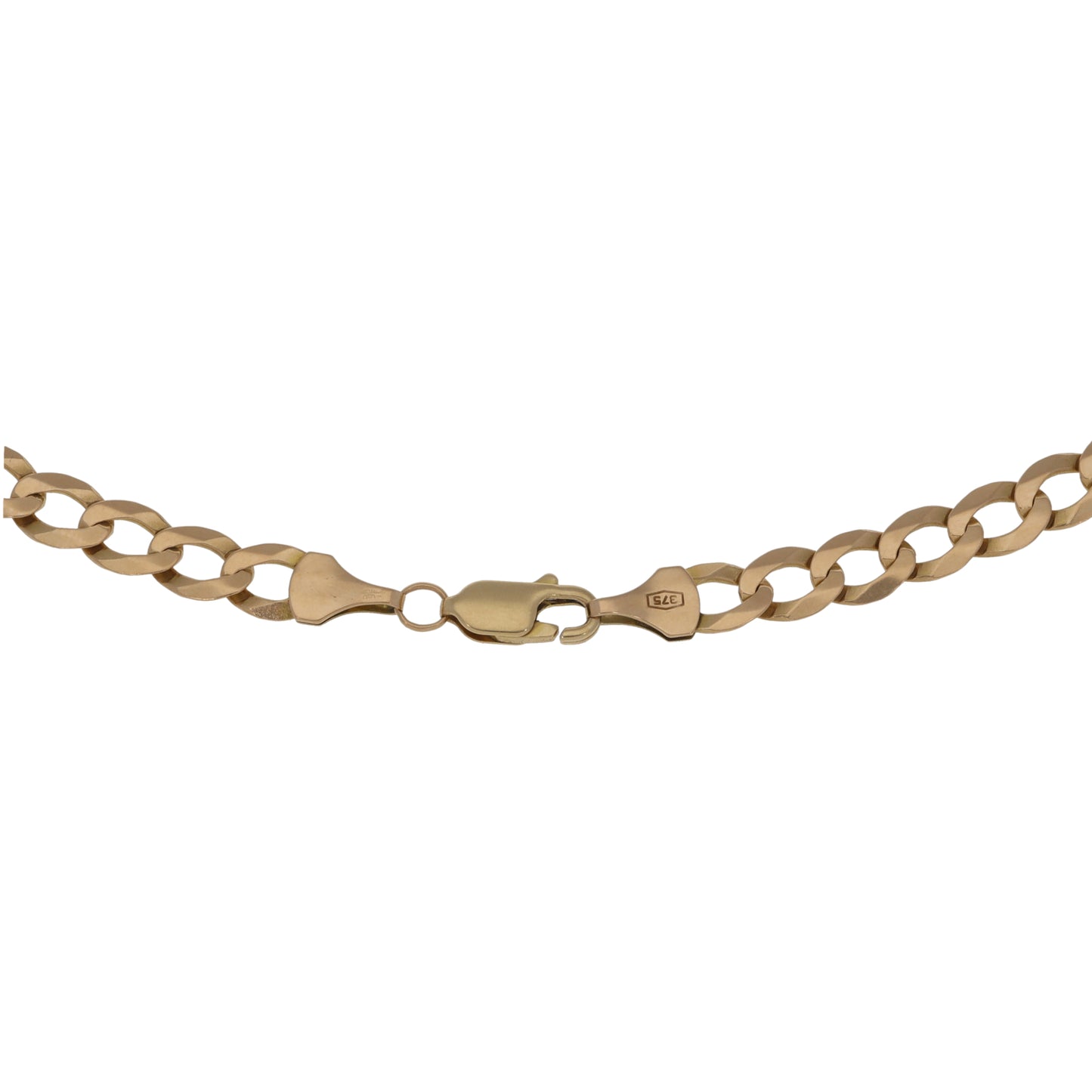 9ct Gold Curb Chain 20"