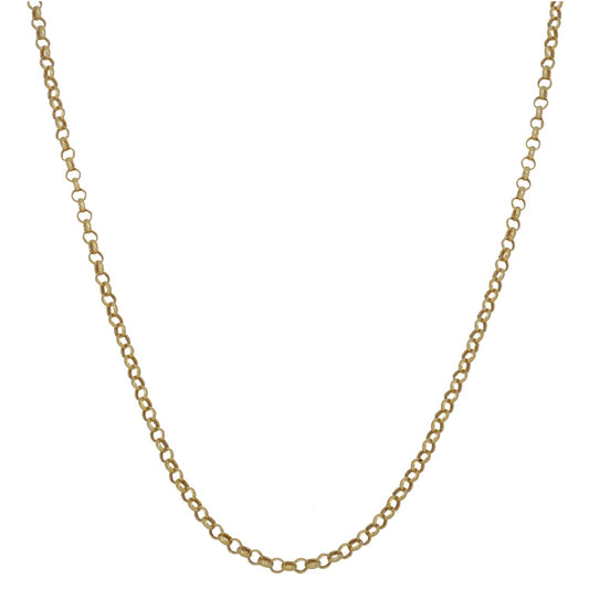 9ct Gold Belcher Chain 18"