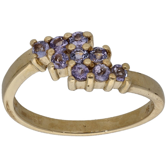 9ct Gold Tanzanite Dress/Cocktail Ring Size N