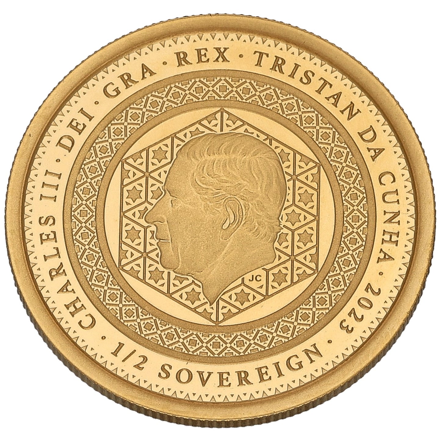 22ct Gold King Charles III Half Sovereign Coin 2023