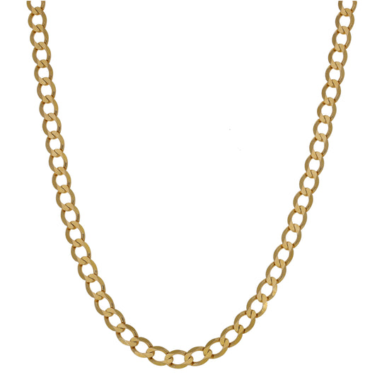9ct Gold Curb Chain 20"