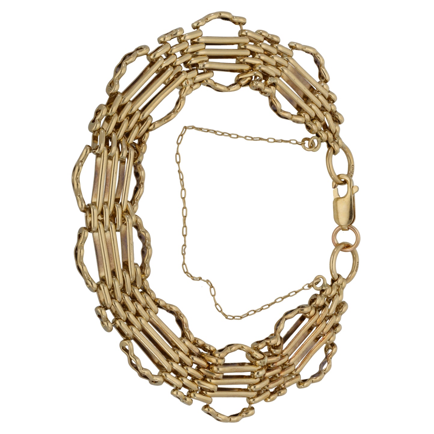 9ct Gold Gate Bracelet