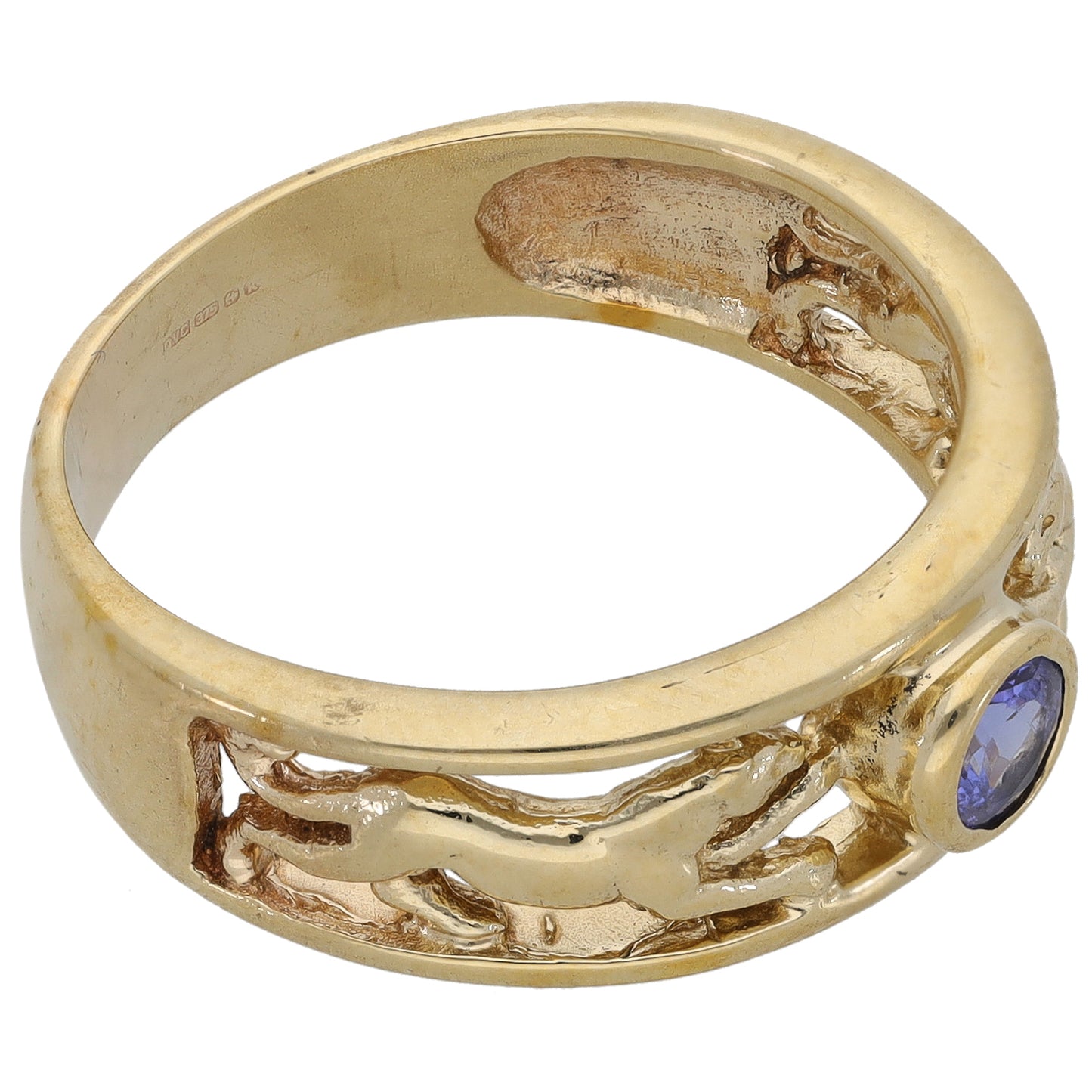 9ct Gold Tanzanite Alternative Ring Size S