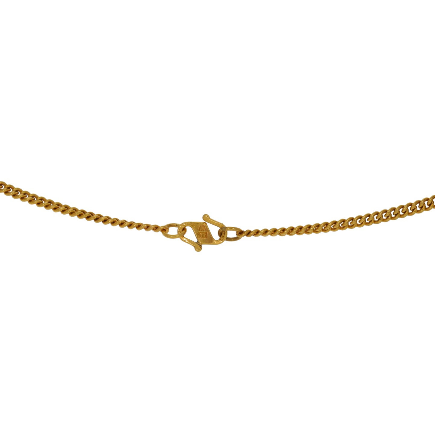 22ct Gold Curb Chain 18"