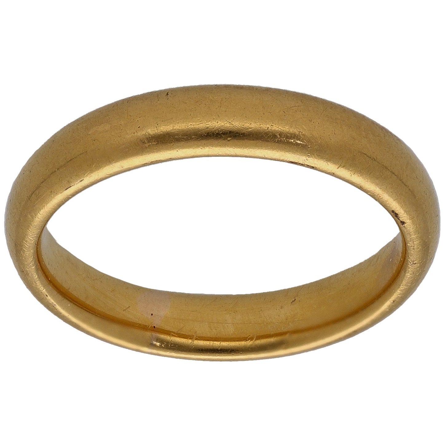 22ct Gold Plain Wedding Ring Size M
