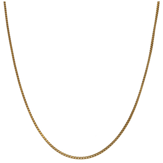 9ct Gold Box Chain 16"