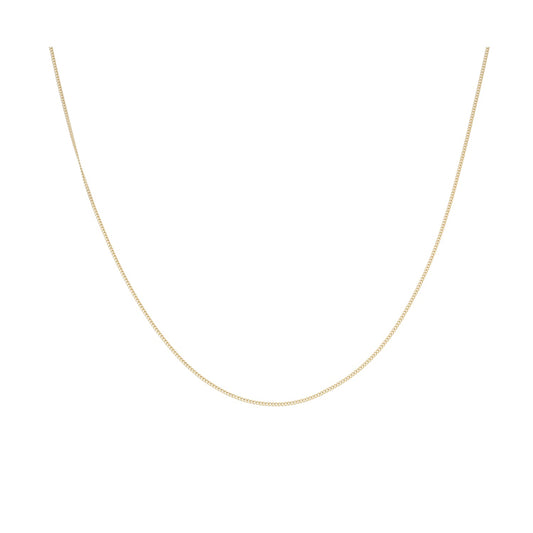 18ct Gold Curb Chain 18"