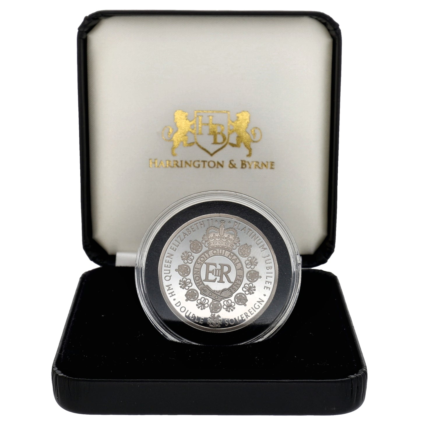Platinum Queen Elizabeth II Platinum Jubilee Double Sovereign Coin 2022