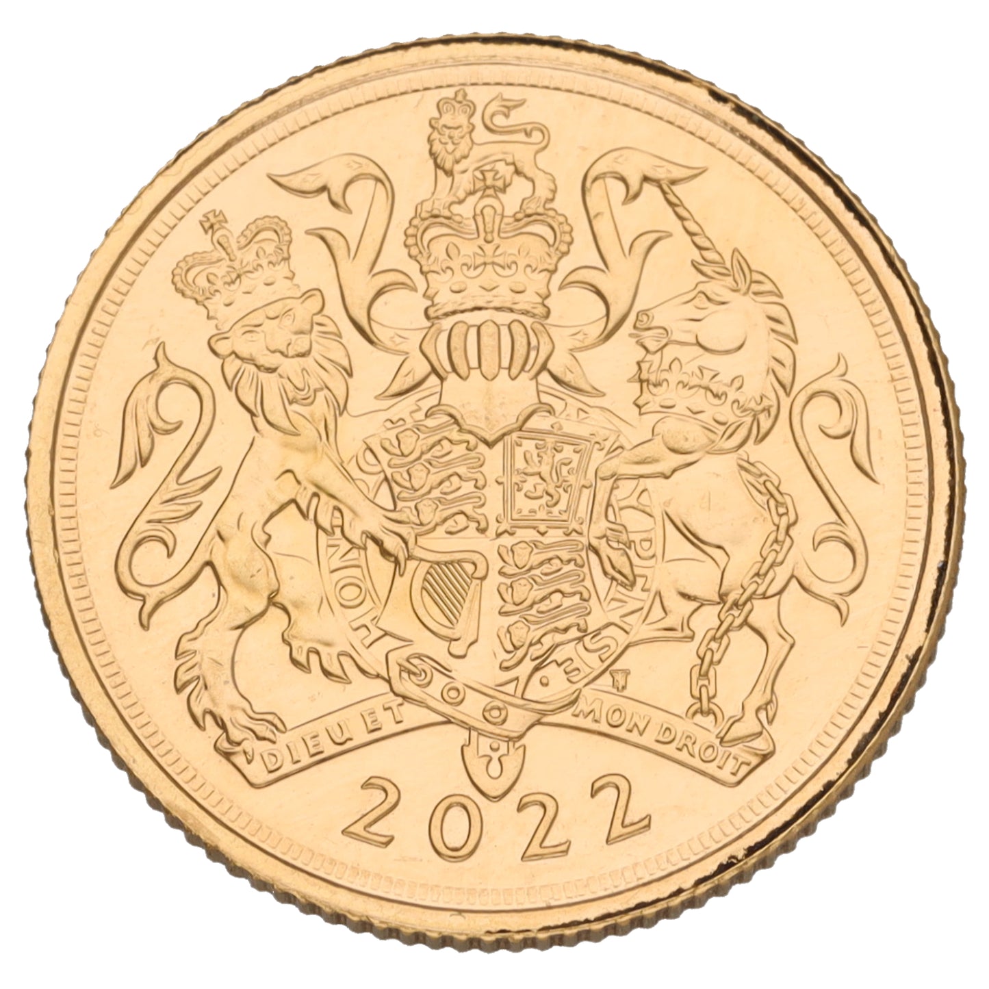 22ct Gold Queen Elizabeth II Full Sovereign Coin 2022