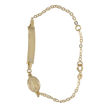 Load image into Gallery viewer, 9ct Gold Kids Madonna ID Curb Bracelet
