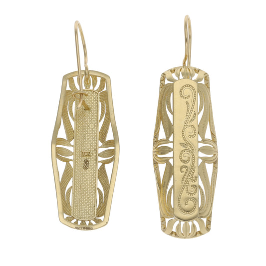 14ct Gold Drop Earrings