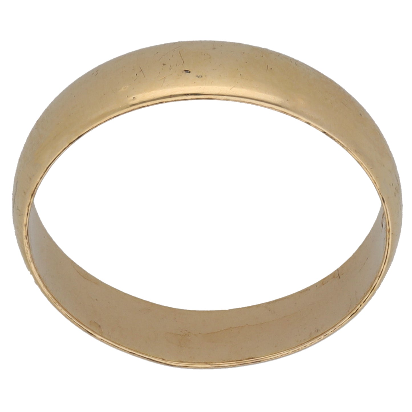 9ct Gold Plain Wedding Ring Size P