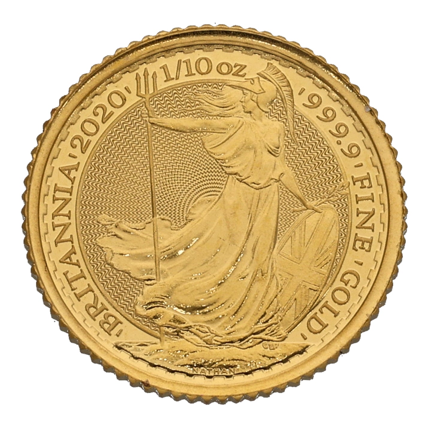24ct Gold Queen Elizabeth II 1/10 OZ Britannia Coin 2020