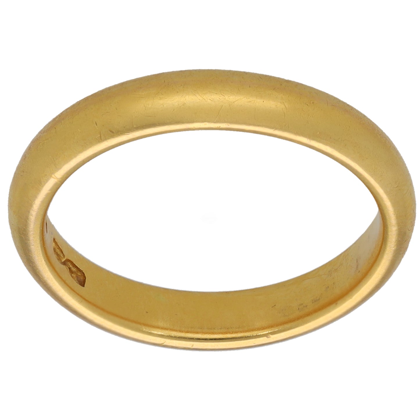22ct Gold Plain Wedding Ring Size N