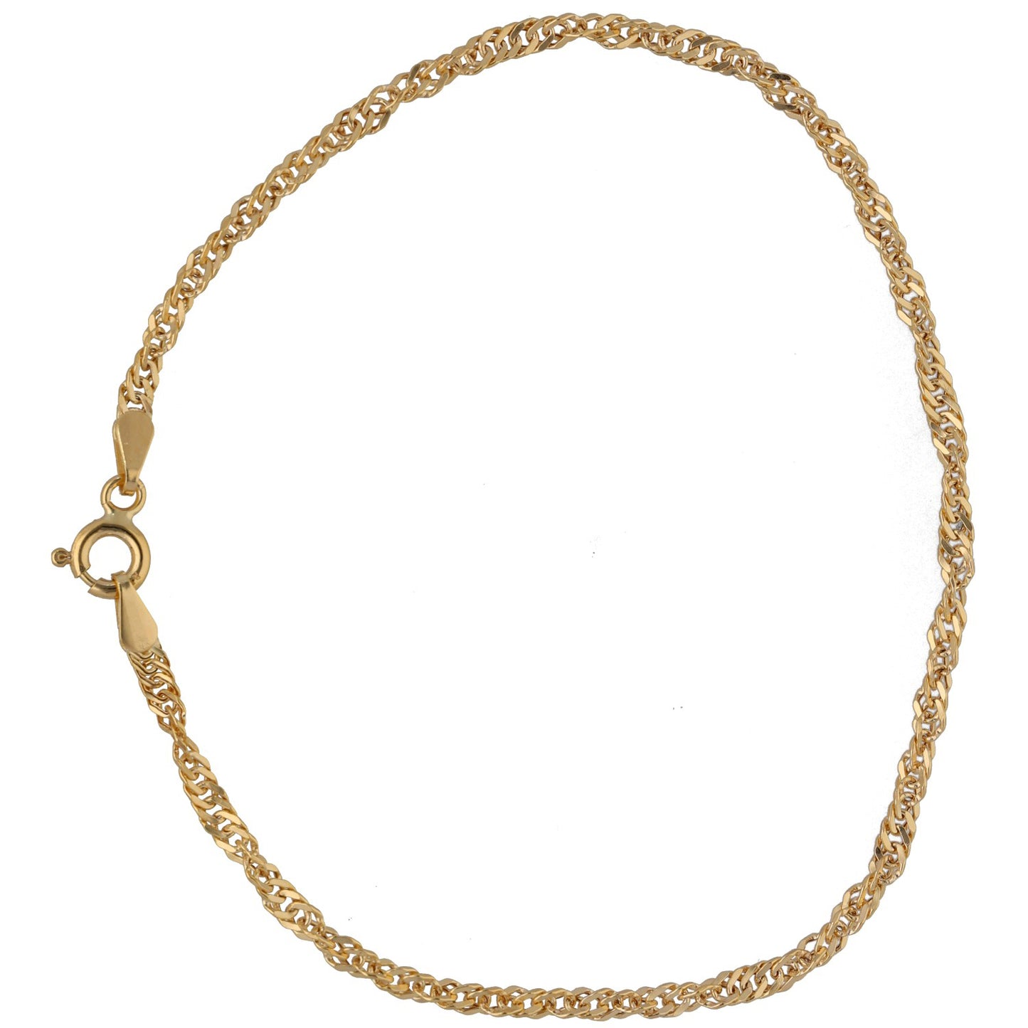 New 9ct Gold Singapore Bracelet