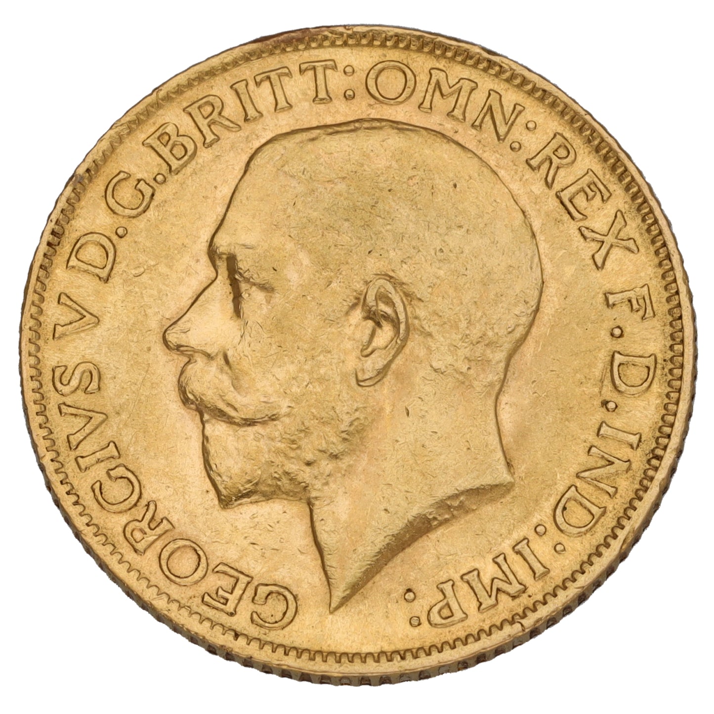 22ct Gold King George V Full Sovereign Coin 1913