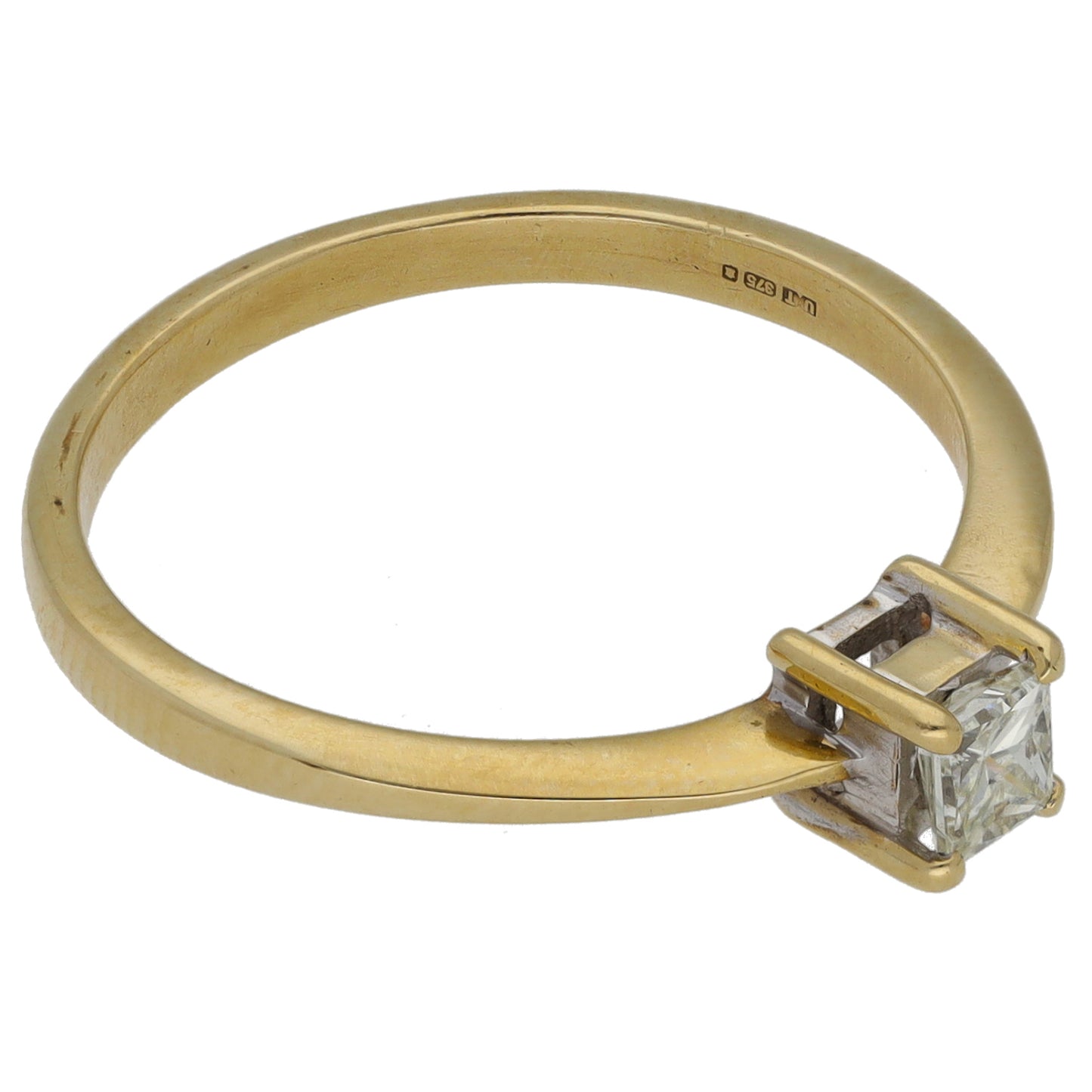 9ct Gold 0.25ct Diamond Solitaire Ring Size R