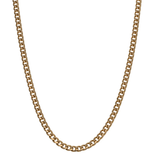 9ct Gold Curb Chain 18"