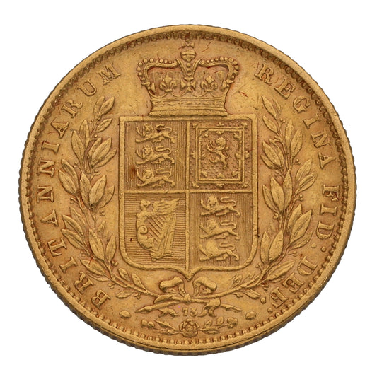 22ct Gold Queen Victoria Full Sovereign Coin 1871