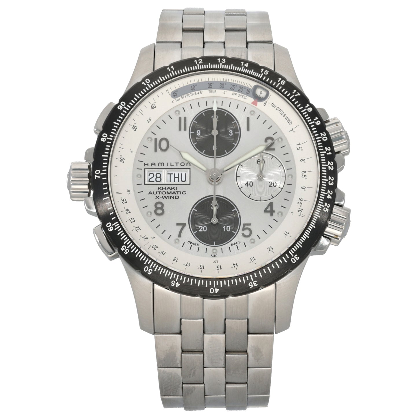 Hamilton Khaki X-Wind H776260 44mm Stainless Steel Watch