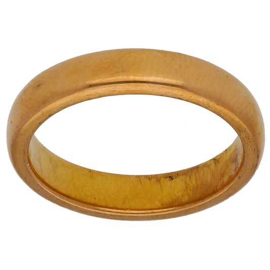 22ct Gold Plain Wedding Ring Size M