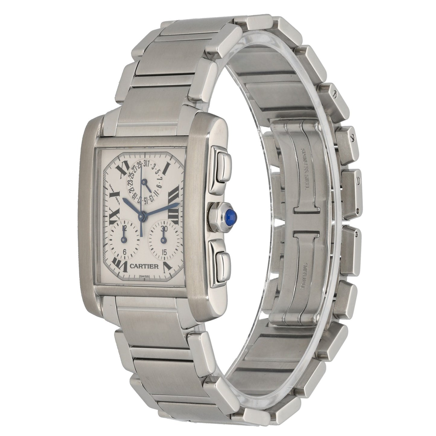 Cartier Tank Francaise W51001Q3 28mm Stainless Steel Watch