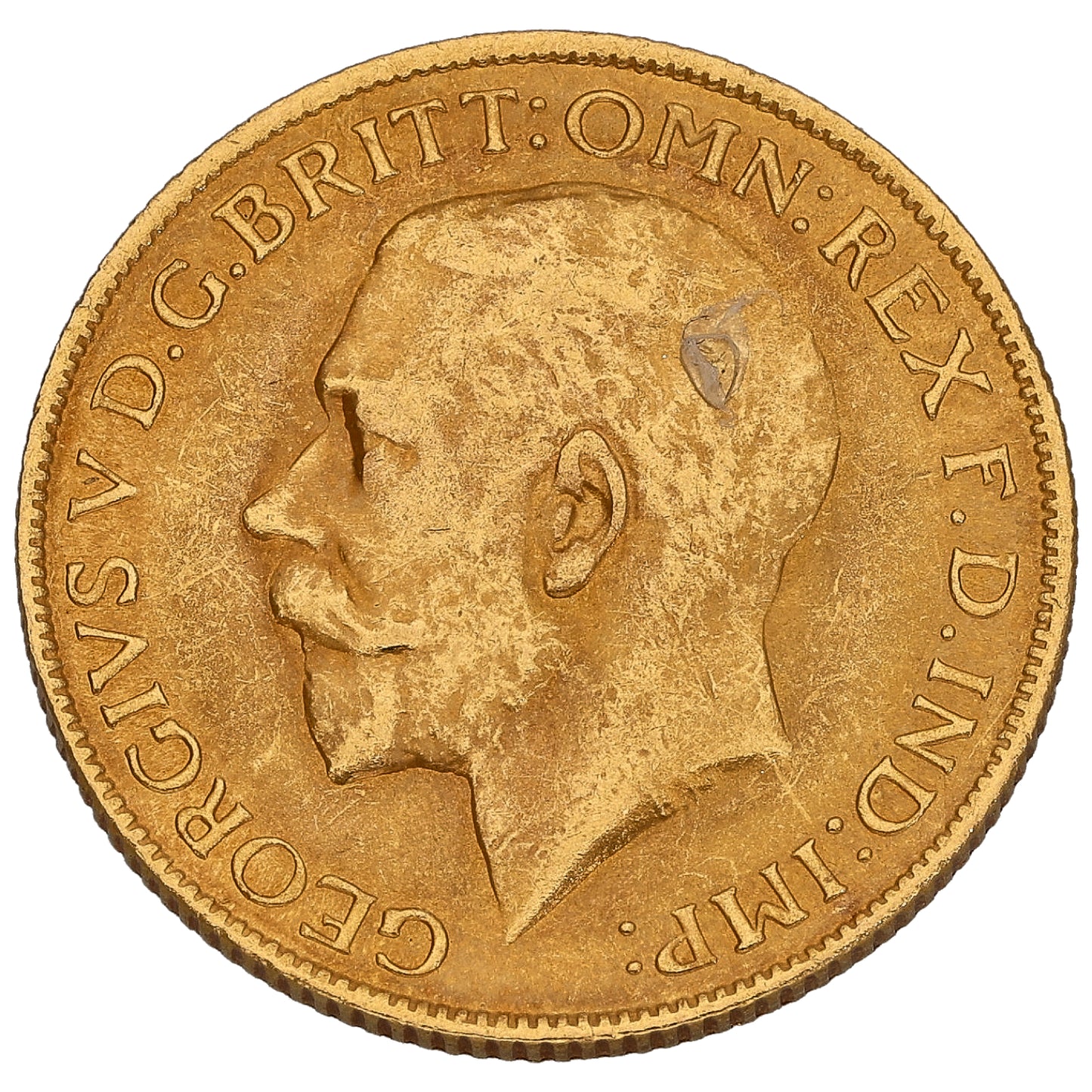 22ct Gold King George V Full Sovereign Coin 1917