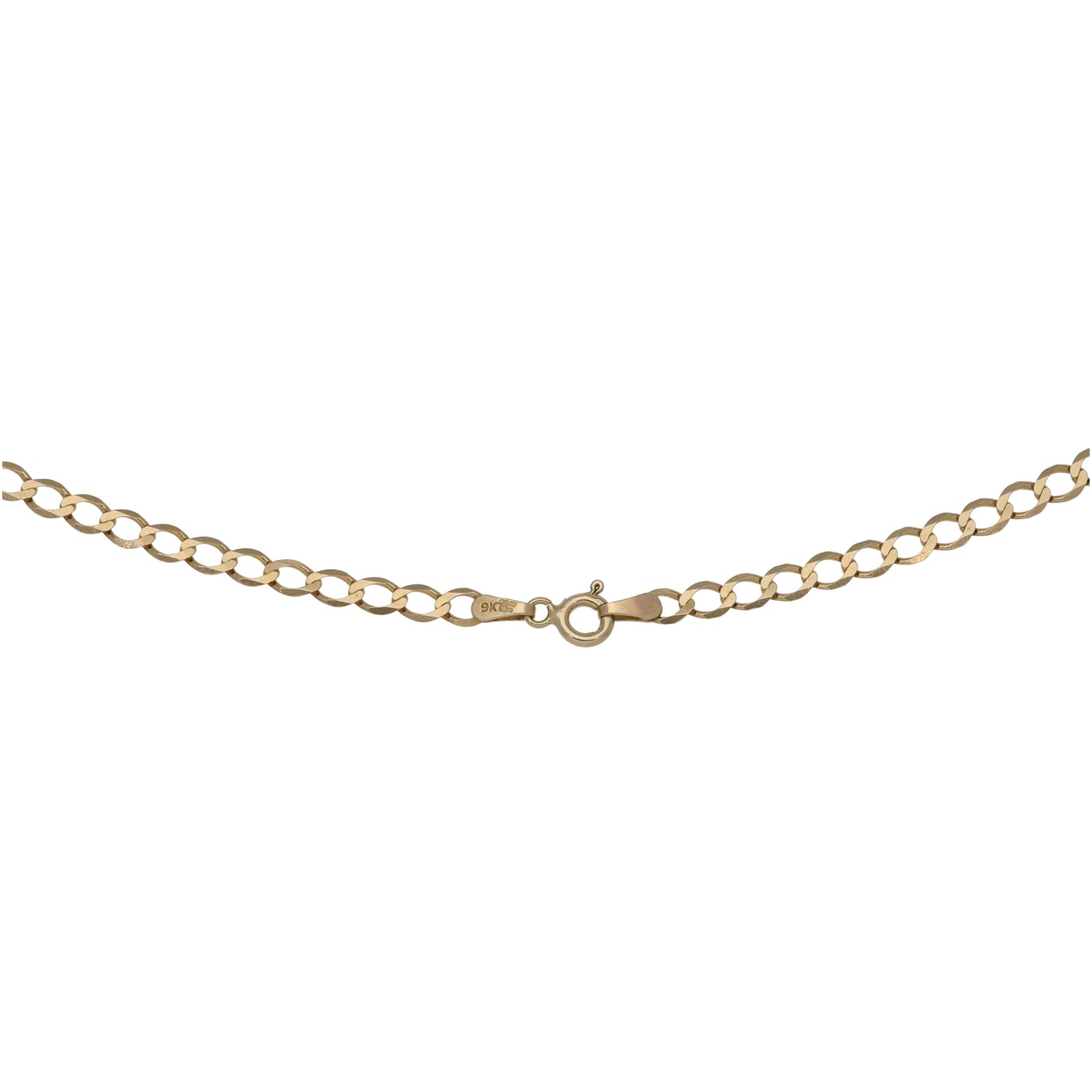 9ct Gold Curb Chain 18"