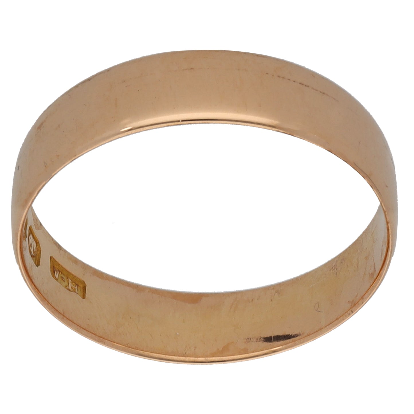 18ct Gold Plain Wedding Ring Size P