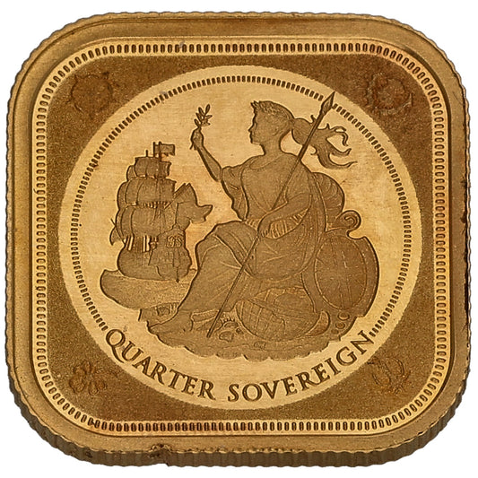 22ct Gold Queen Elizabeth II Quarter Sovereign Coin 2019